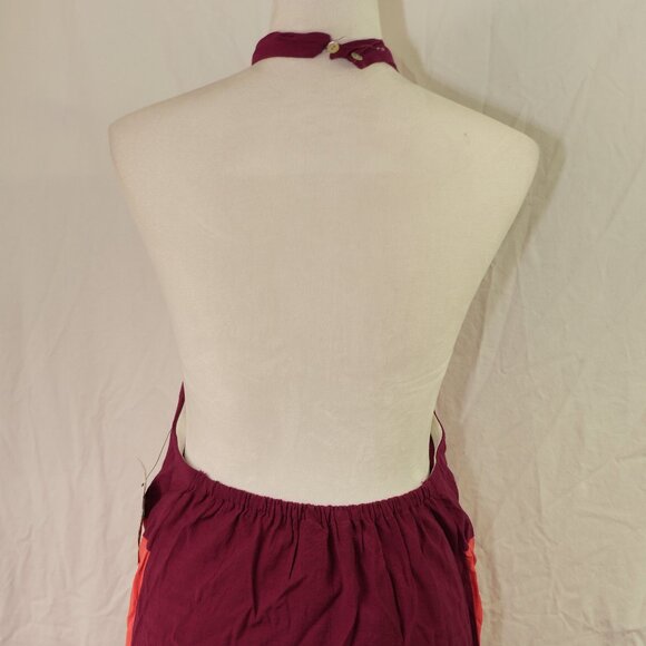 NWT XL Maxi Dress Summer Casual Beach Cover up Sleeveless Flowy Linen Look - Picture 6 of 8